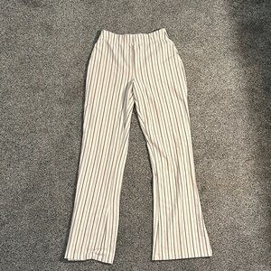 Urban Outfitters Cream and Black Striped Pants